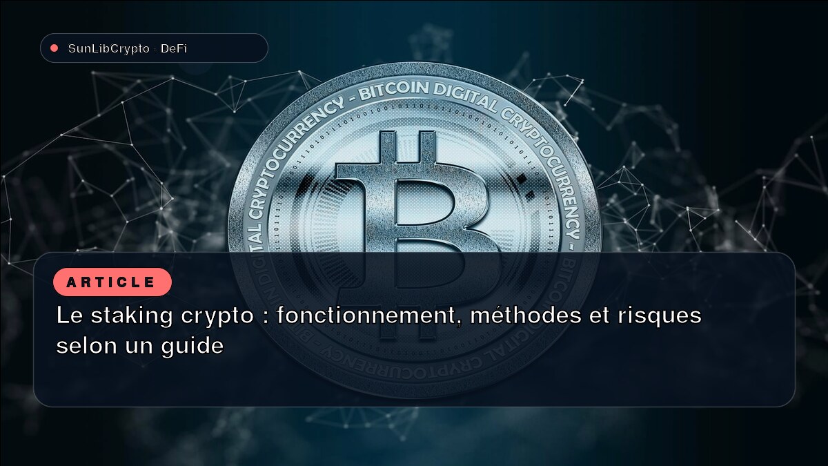 Le staking crypto : fonctionnement, méthodes et risques selon un guide