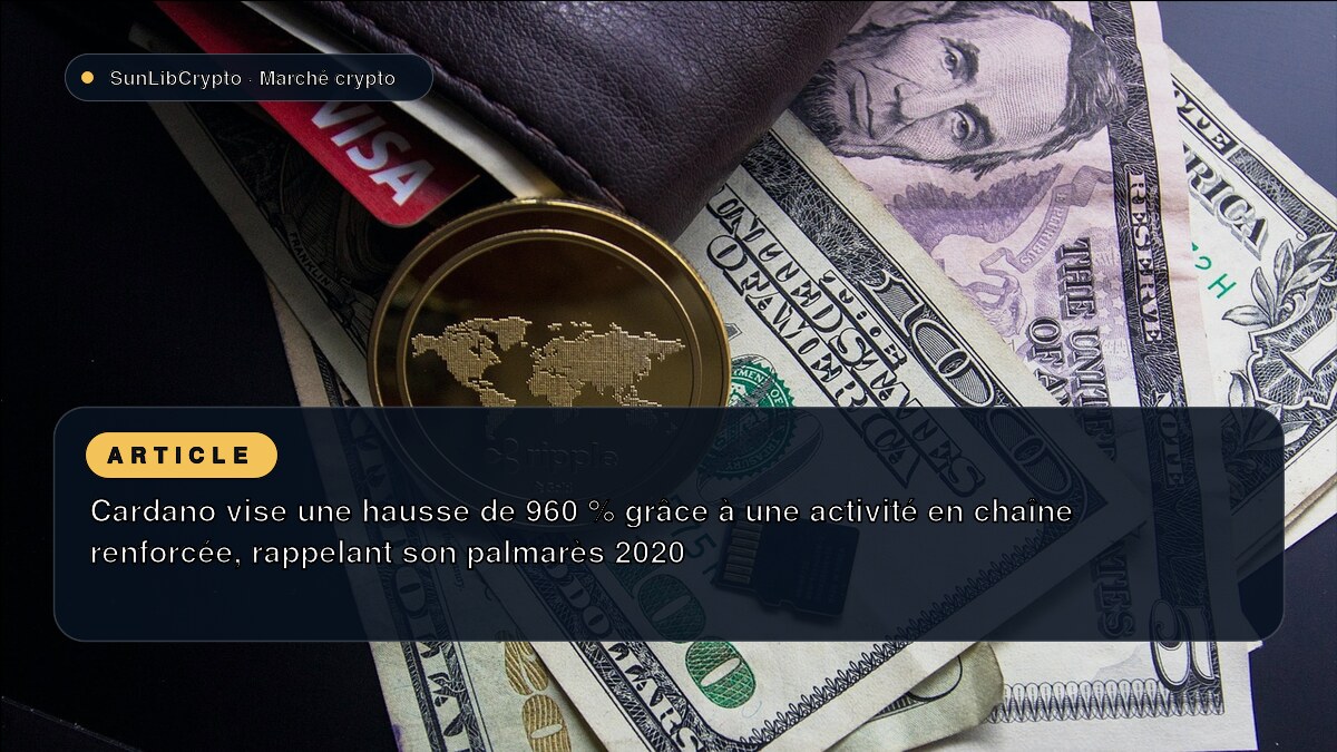 Cardano vise une hausse de 960 % grâce à une activité en chaîne renforcée, rappelant son palmarès 2020