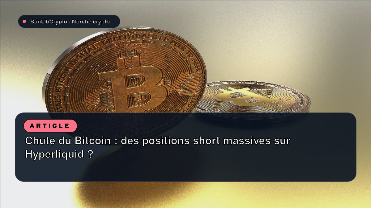 Chute du Bitcoin : des positions short massives sur Hyperliquid ?