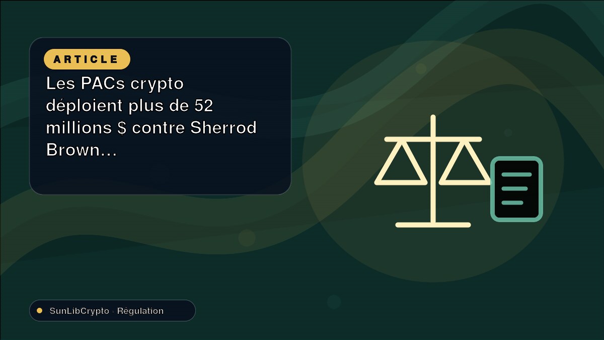 Les PACs crypto déploient plus de 52 millions $ contre Sherrod Brown en Ohio