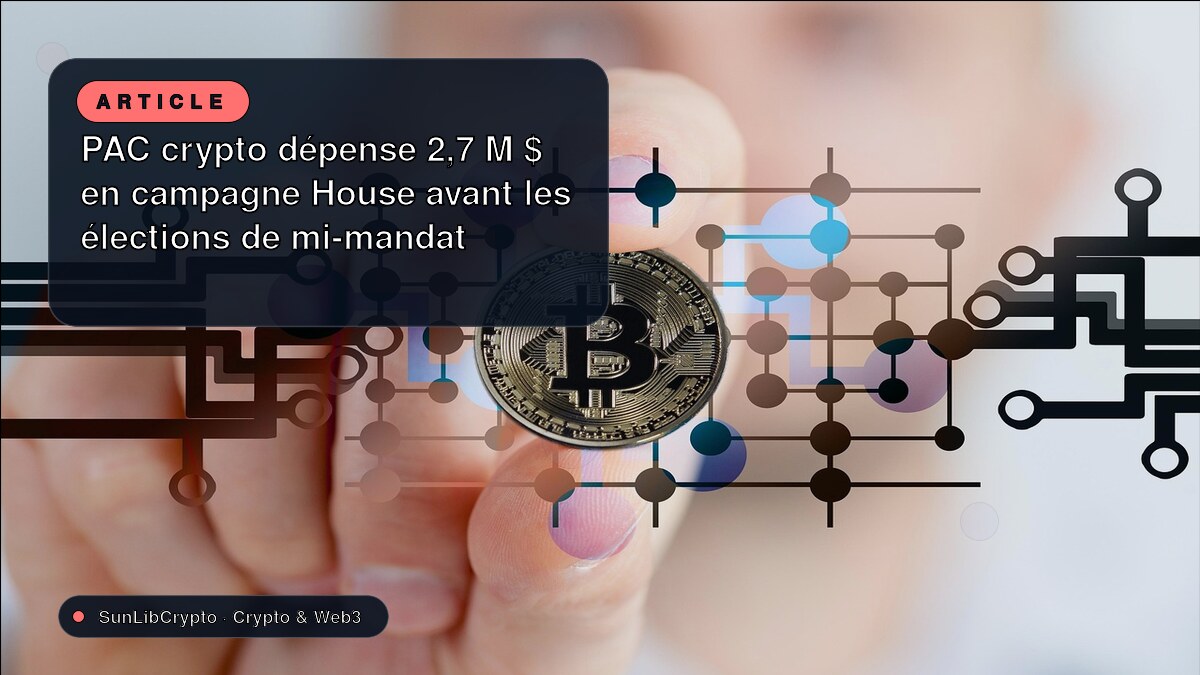 PAC crypto dépense 2,7 M $ en campagne House avant les élections de mi-mandat
