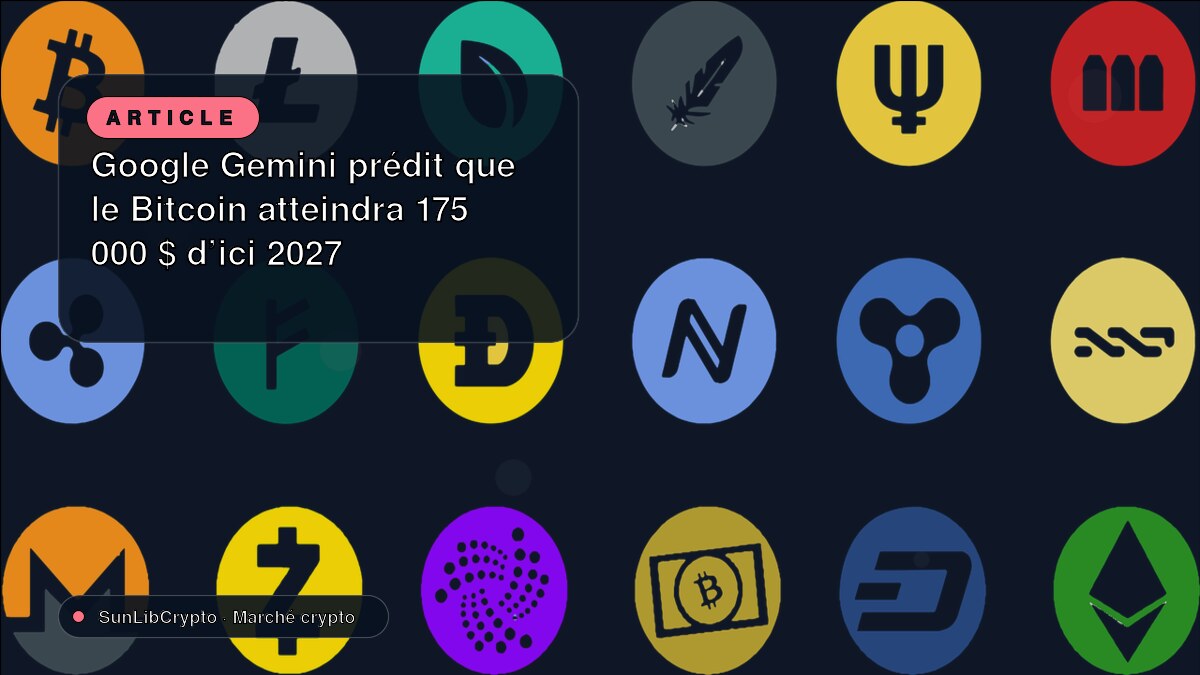 Google Gemini prédit que le Bitcoin atteindra 175 000 $ d'ici 2027