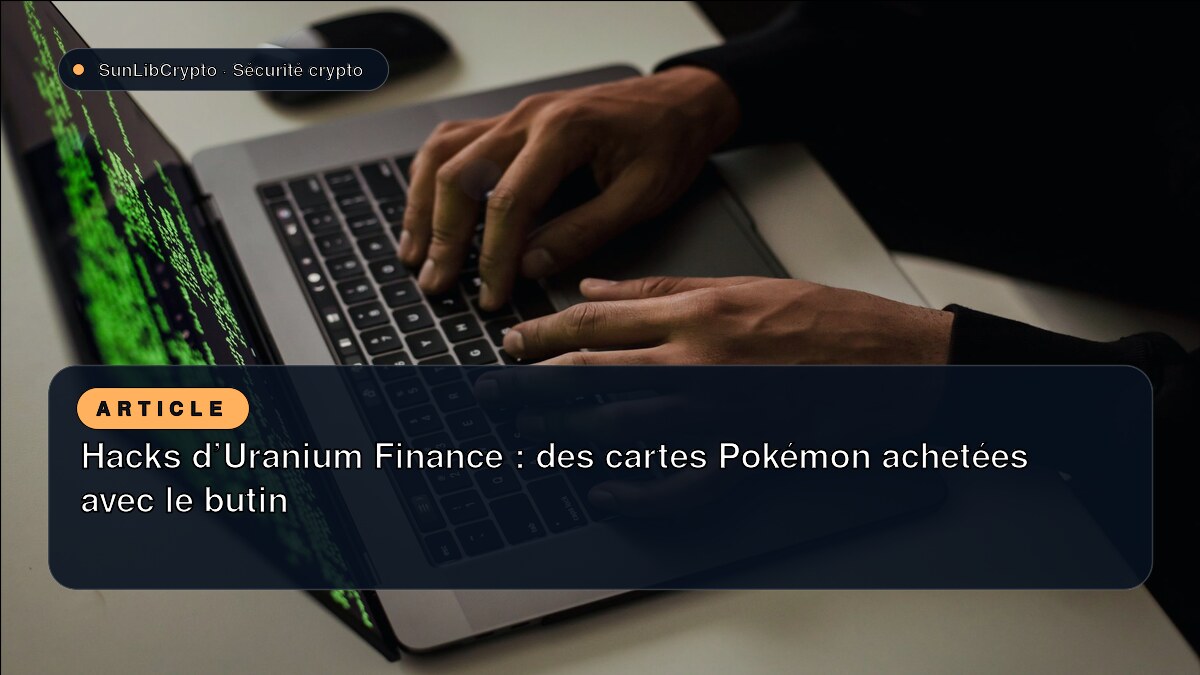 Hacks d’Uranium Finance : des cartes Pokémon achetées avec le butin