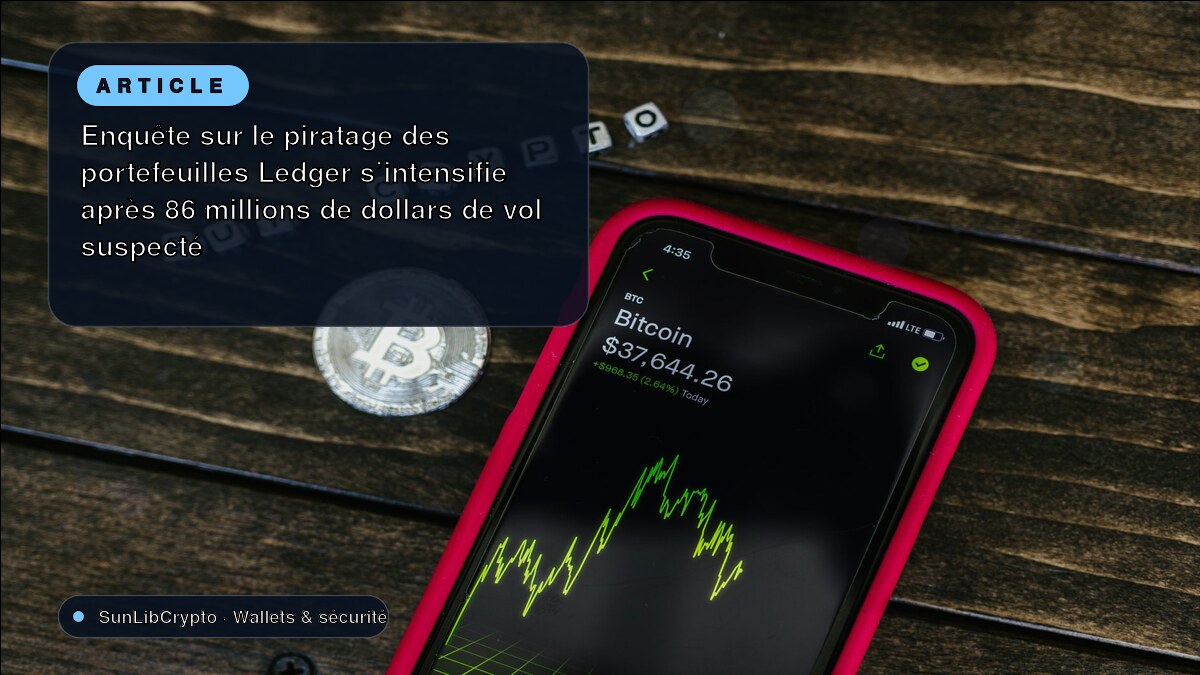 Enquête sur le piratage des portefeuilles Ledger s'intensifie après 86 millions de dollars de vol suspecté