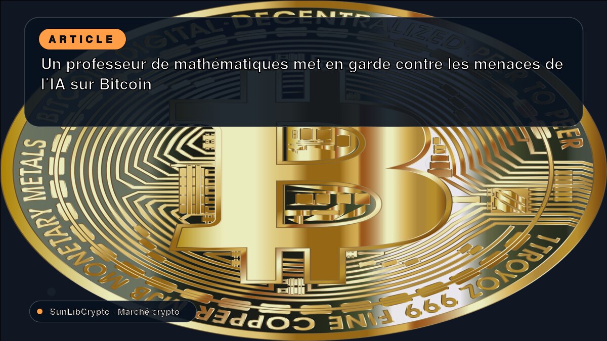 Un professeur de mathématiques met en garde contre les menaces de l'IA sur Bitcoin