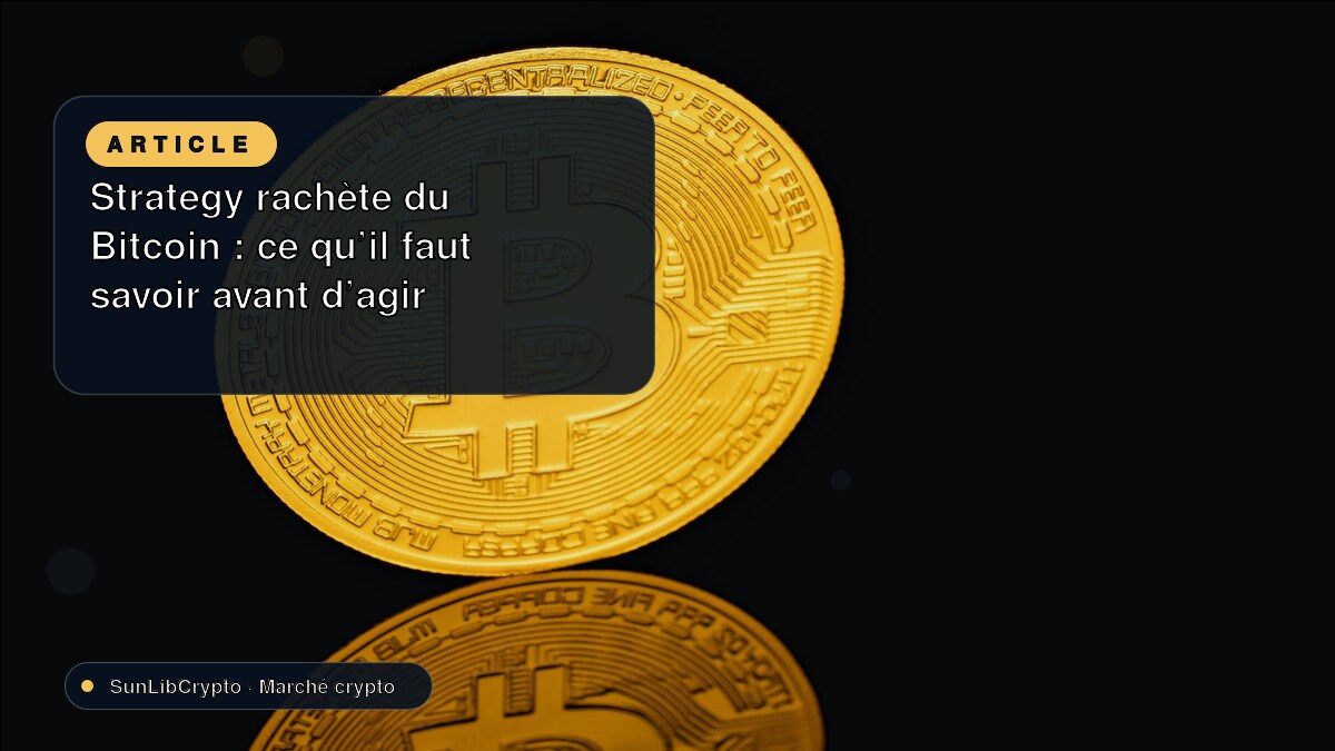 Strategy rachète du Bitcoin : ce qu’il faut savoir avant d’agir