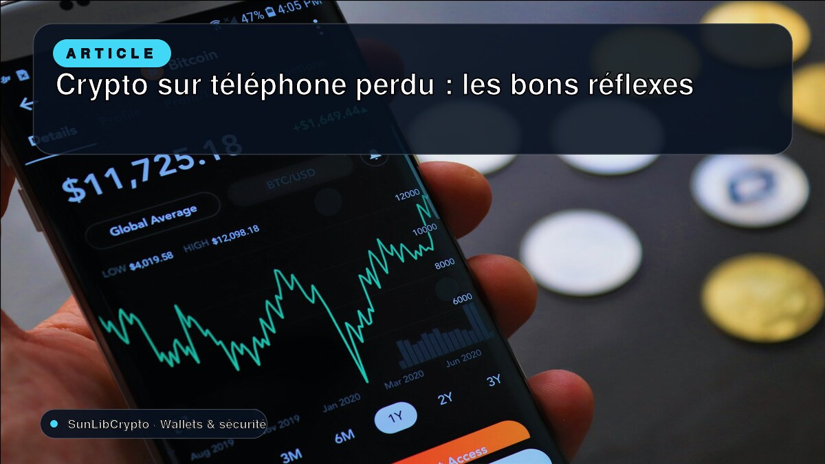 Crypto sur téléphone perdu : les bons réflexes