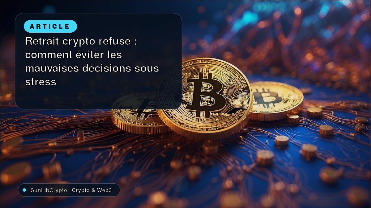 Retrait crypto refusé : comment éviter les mauvaises décisions sous stress