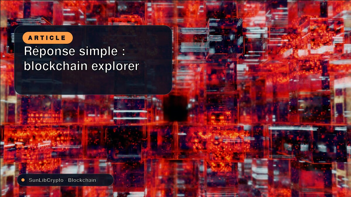 Réponse simple : blockchain explorer