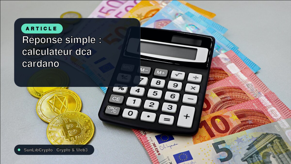 Réponse simple : calculateur dca cardano