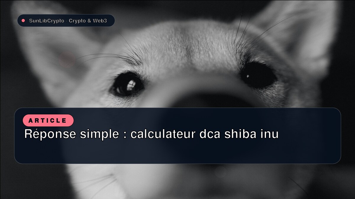 Réponse simple : calculateur dca shiba inu