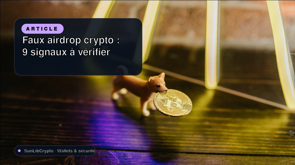 Faux airdrop crypto : 9 signaux à vérifier