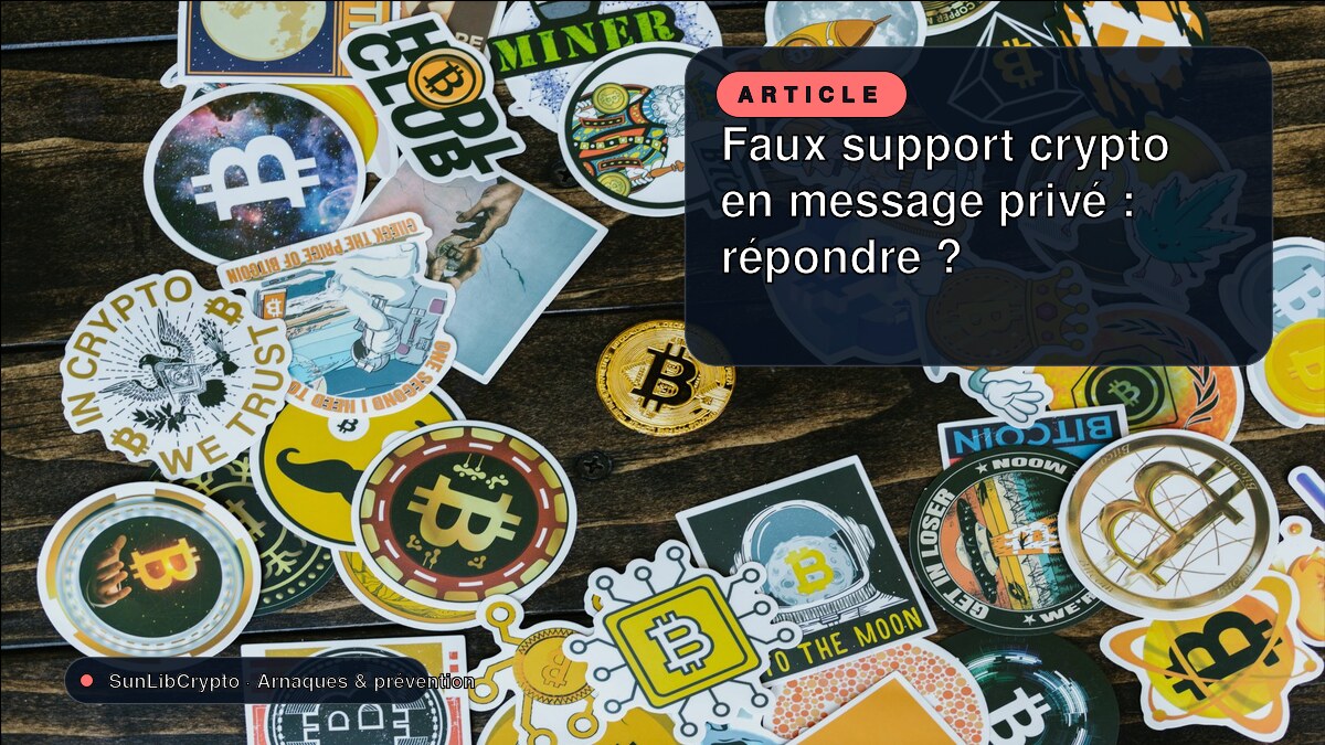 Faux support crypto en message privé : répondre ?