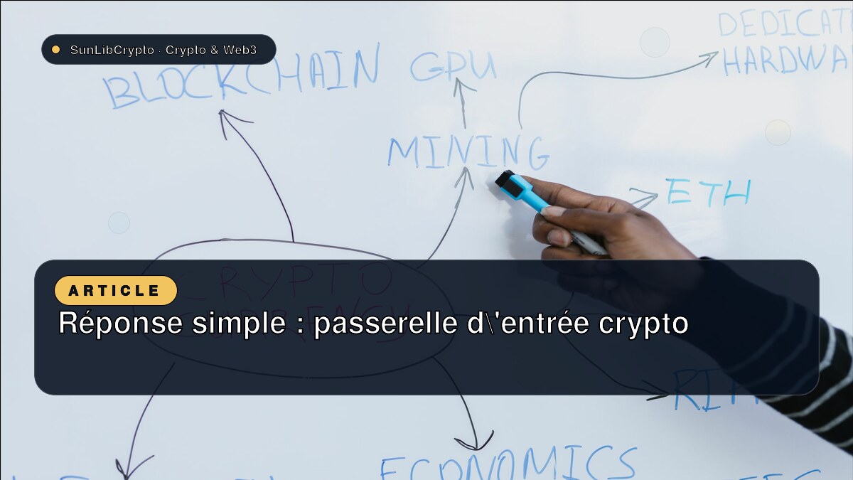 Réponse simple : passerelle d'entrée crypto