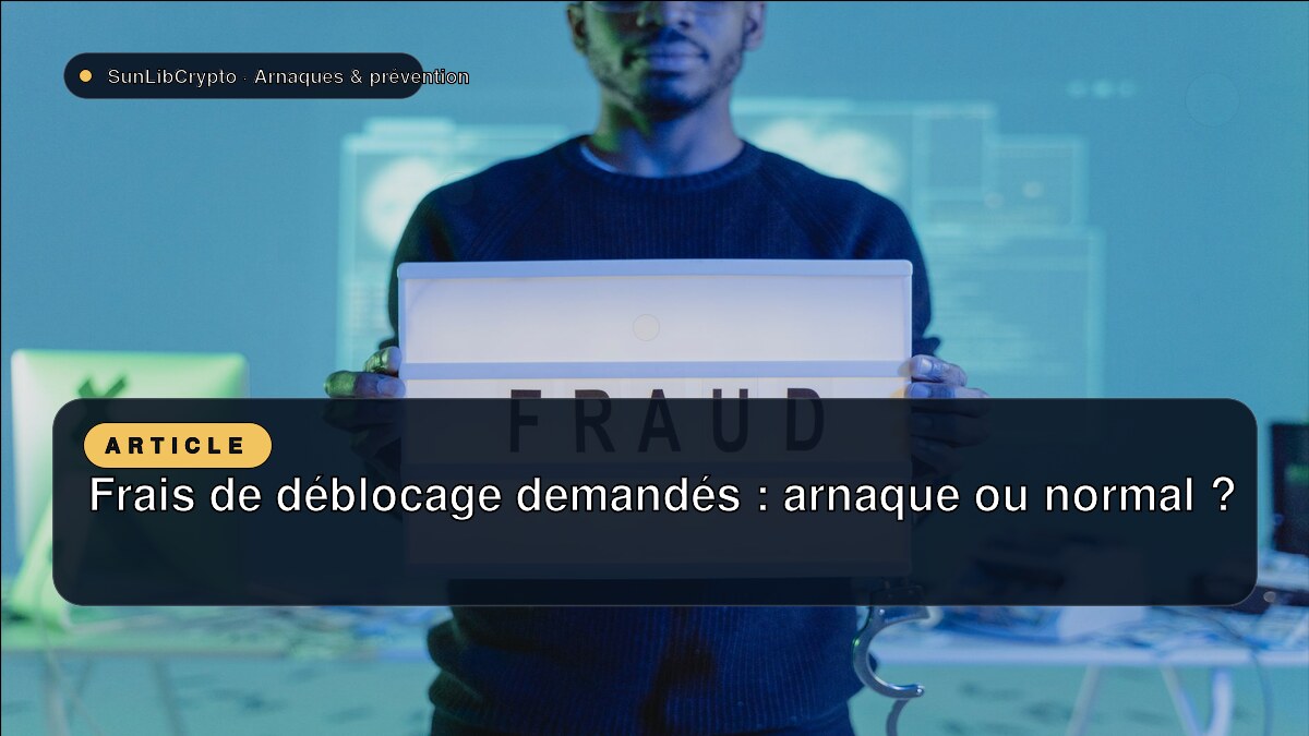Frais de déblocage demandés : arnaque ou normal ?