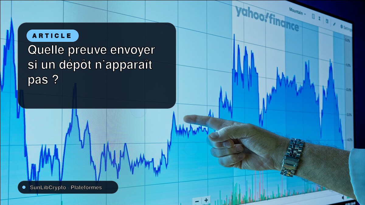 Quelle preuve envoyer si un dépôt n’apparaît pas ?
