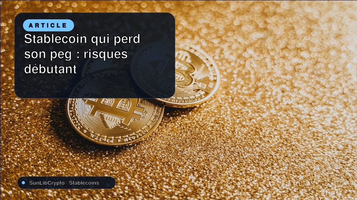 Stablecoin qui perd son peg : risques débutant