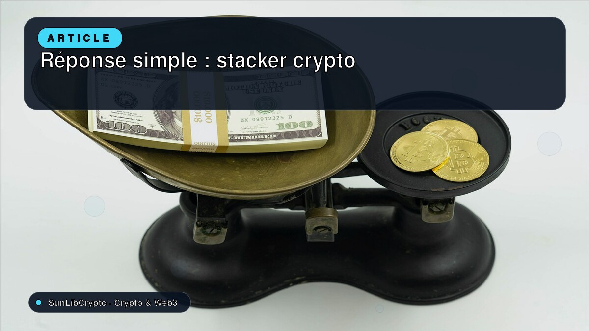 Réponse simple : stacker crypto