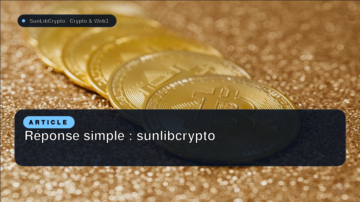 Réponse simple : sunlibcrypto
