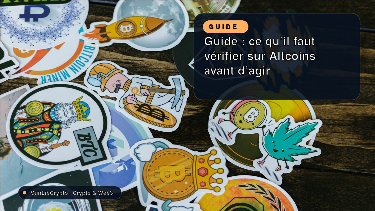 Guide : ce qu’il faut vérifier sur Altcoins avant d’agir