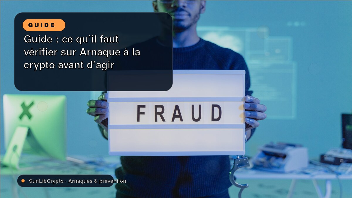 Guide : ce qu’il faut vérifier sur Arnaque à la crypto avant d’agir