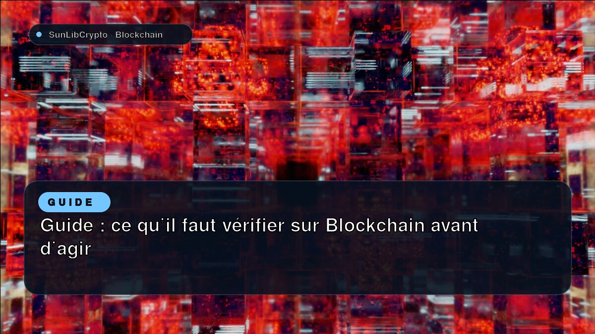 Guide : ce qu’il faut vérifier sur Blockchain avant d’agir