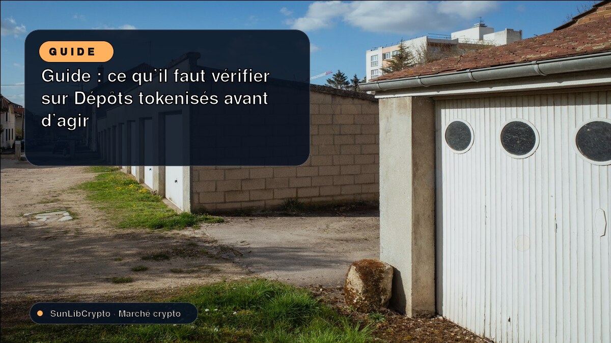 Guide : ce qu’il faut vérifier sur Dépôts tokenisés avant d’agir