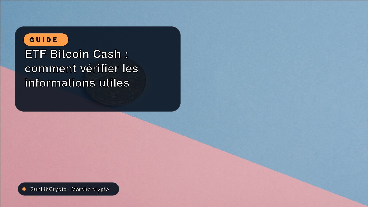 ETF Bitcoin Cash : comment vérifier les informations utiles