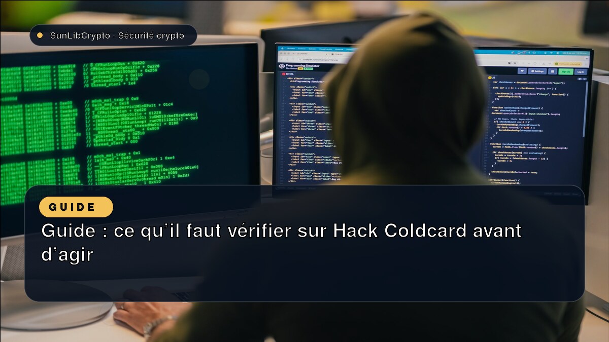 Guide : ce qu’il faut vérifier sur Hack Coldcard avant d’agir
