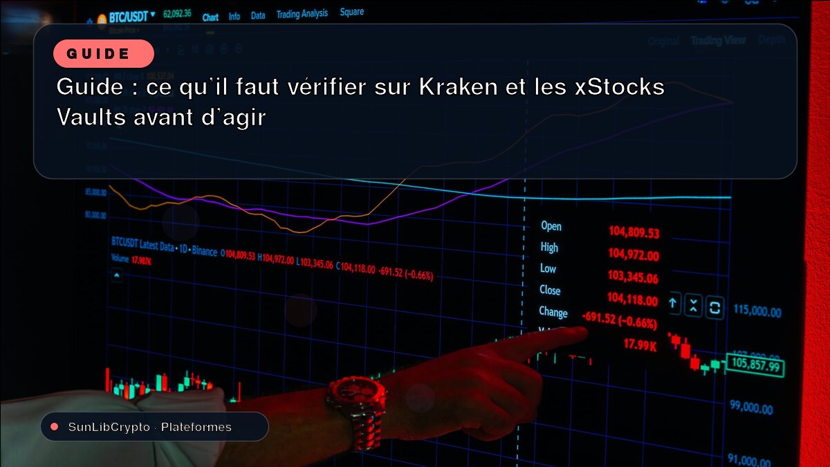 Guide : ce qu’il faut vérifier sur Kraken et les xStocks Vaults avant d’agir