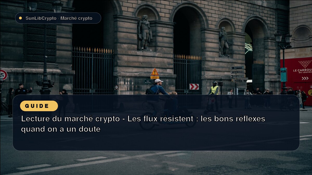 Lecture du marché crypto - Les flux résistent : les bons réflexes quand on a un doute