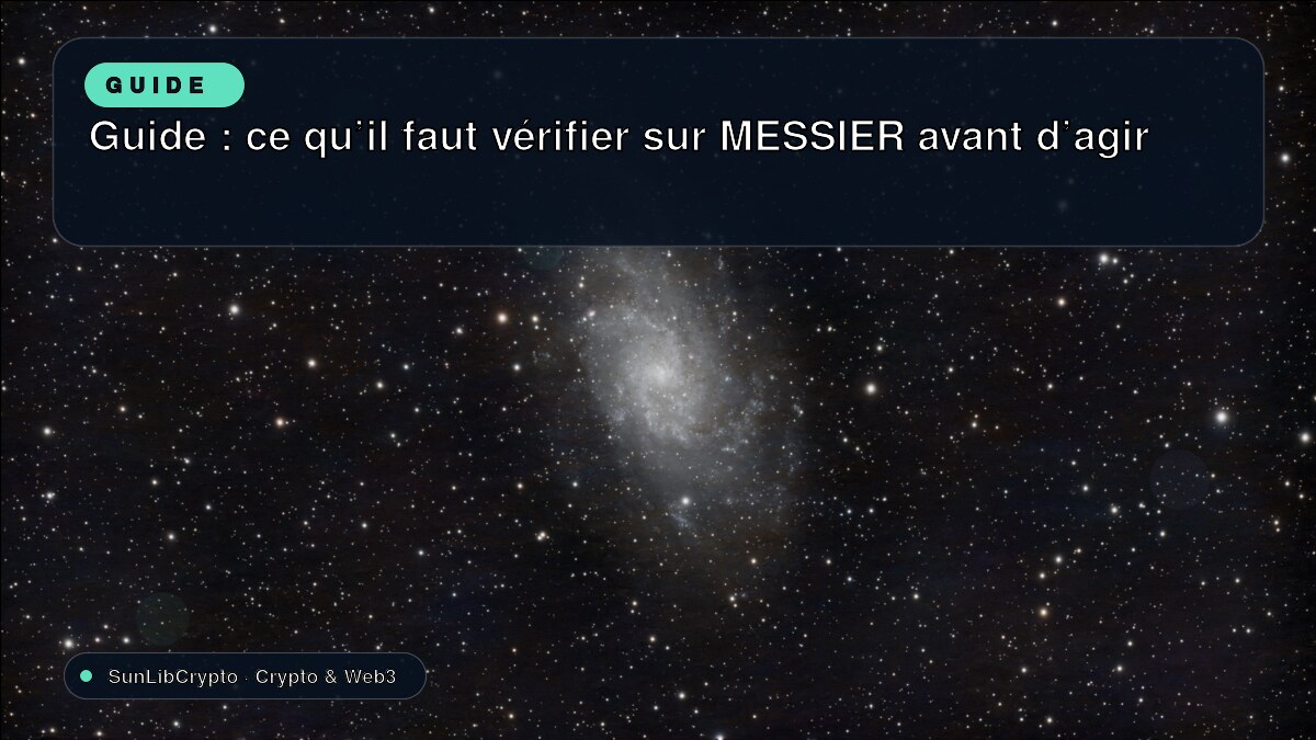 Guide : ce qu’il faut vérifier sur MESSIER avant d’agir