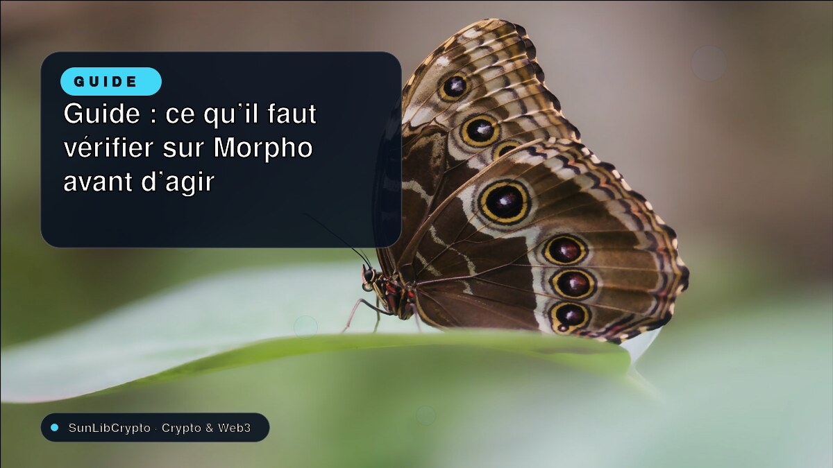 Guide : ce qu’il faut vérifier sur Morpho avant d’agir