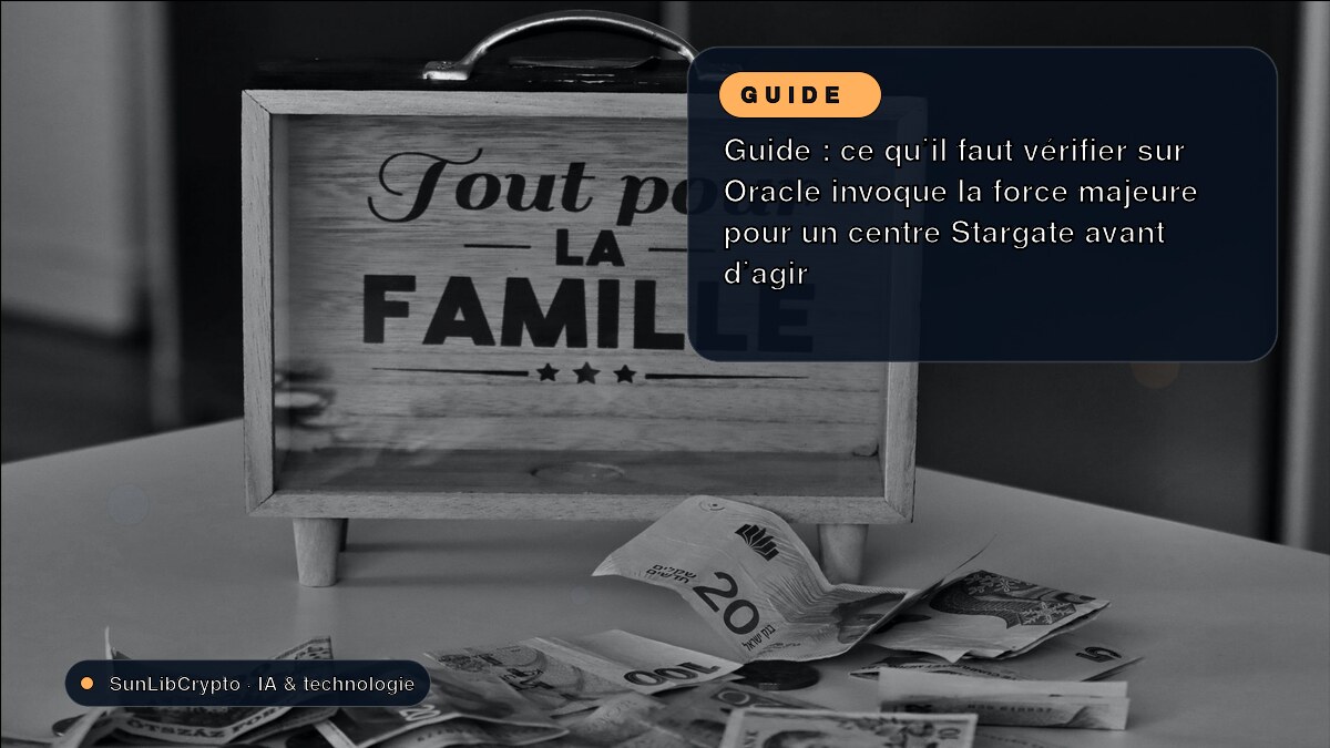 Guide : ce qu’il faut vérifier sur Oracle invoque la force majeure pour un centre Stargate avant d’agir