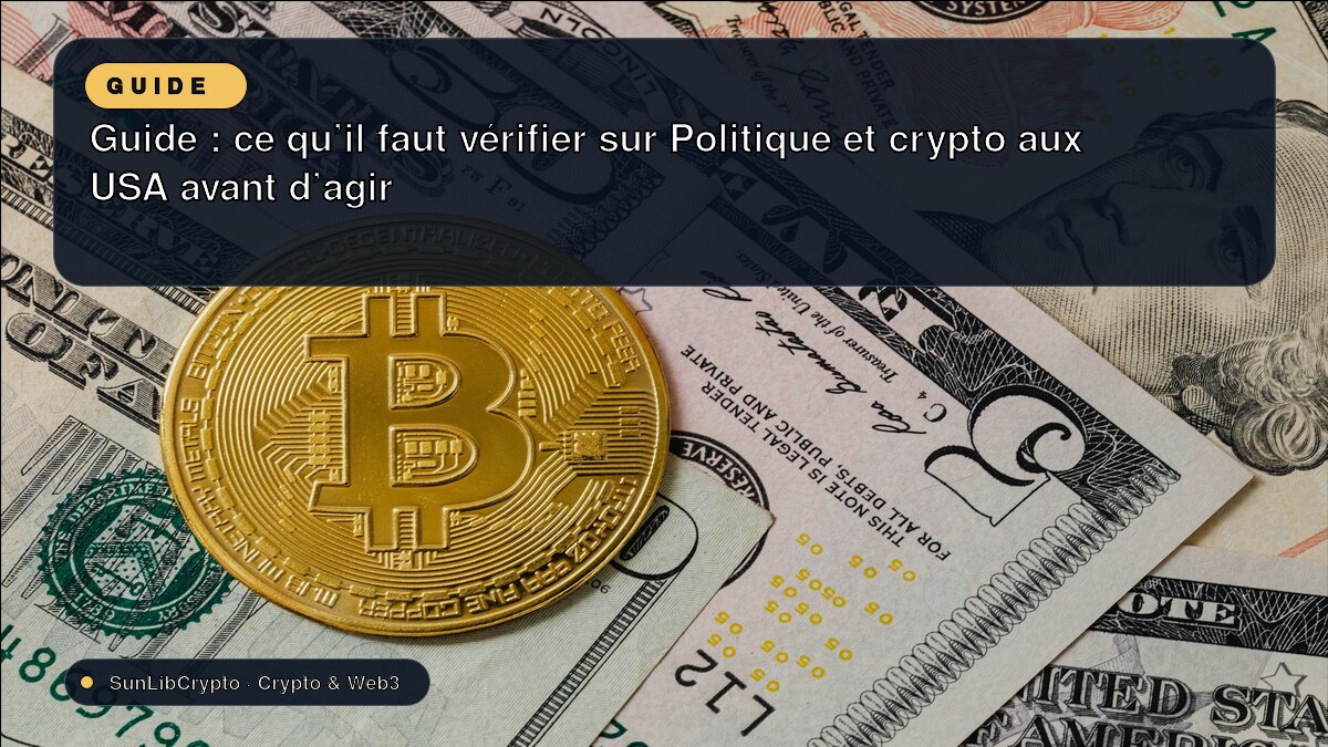 Guide : ce qu’il faut vérifier sur Politique et crypto aux USA avant d’agir