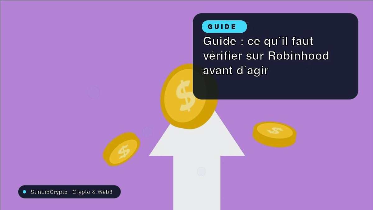 Guide : ce qu’il faut vérifier sur Robinhood avant d’agir