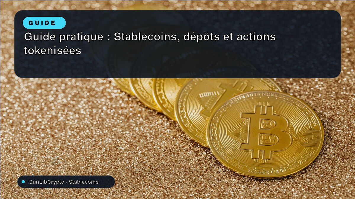 Guide pratique : Stablecoins, dépôts et actions tokenisées