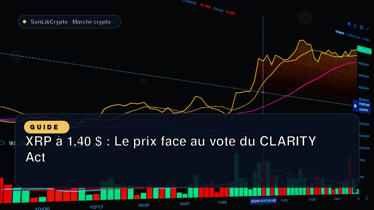 XRP à 1,40 $ : Le prix face au vote du CLARITY Act
