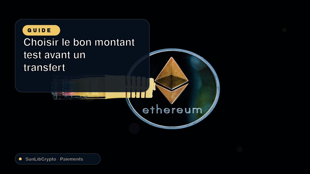 Choisir le bon montant test avant un transfert