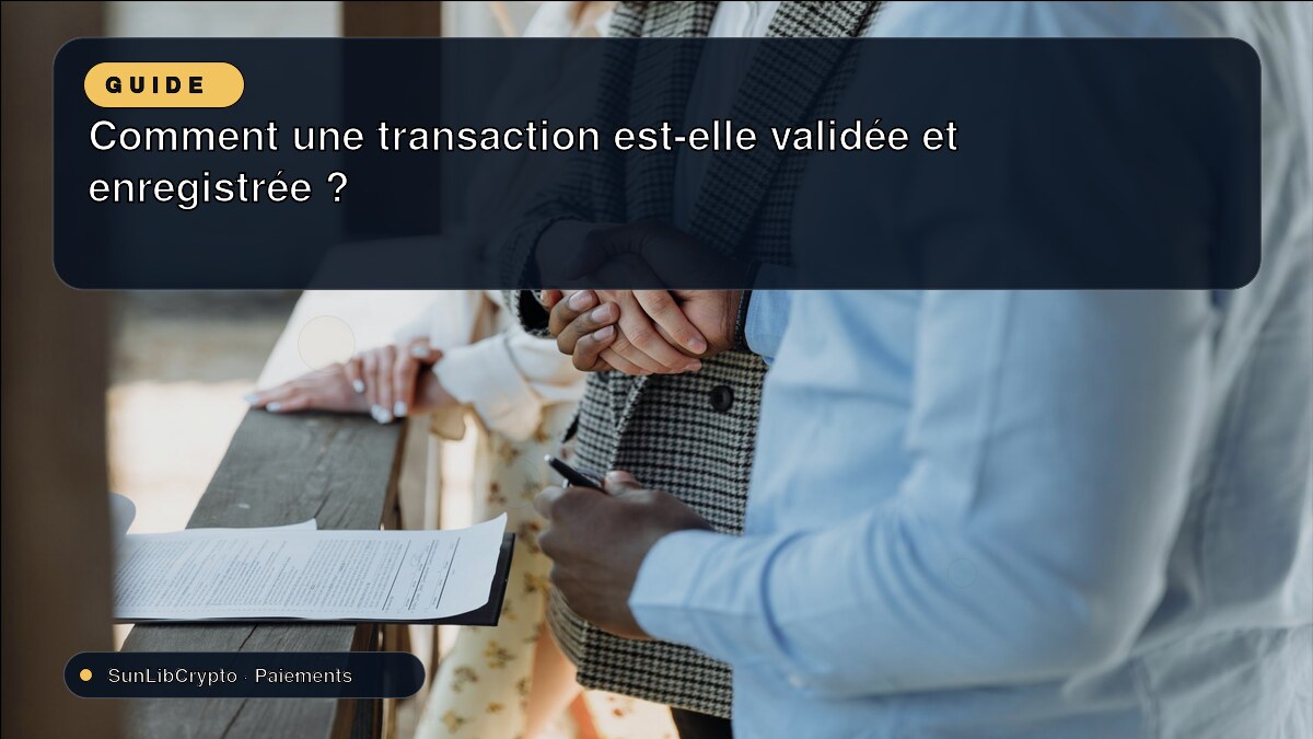 Comment une transaction est-elle validée et enregistrée ?