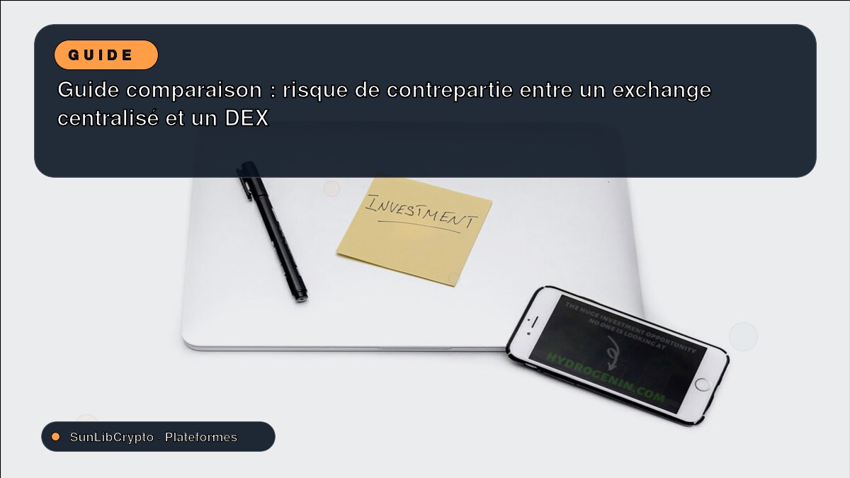 Guide comparaison : risque de contrepartie entre un exchange centralisé et un DEX