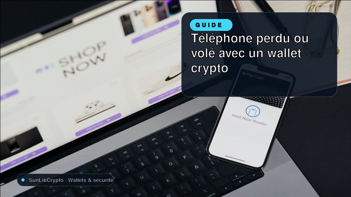 Téléphone perdu ou volé avec un wallet crypto