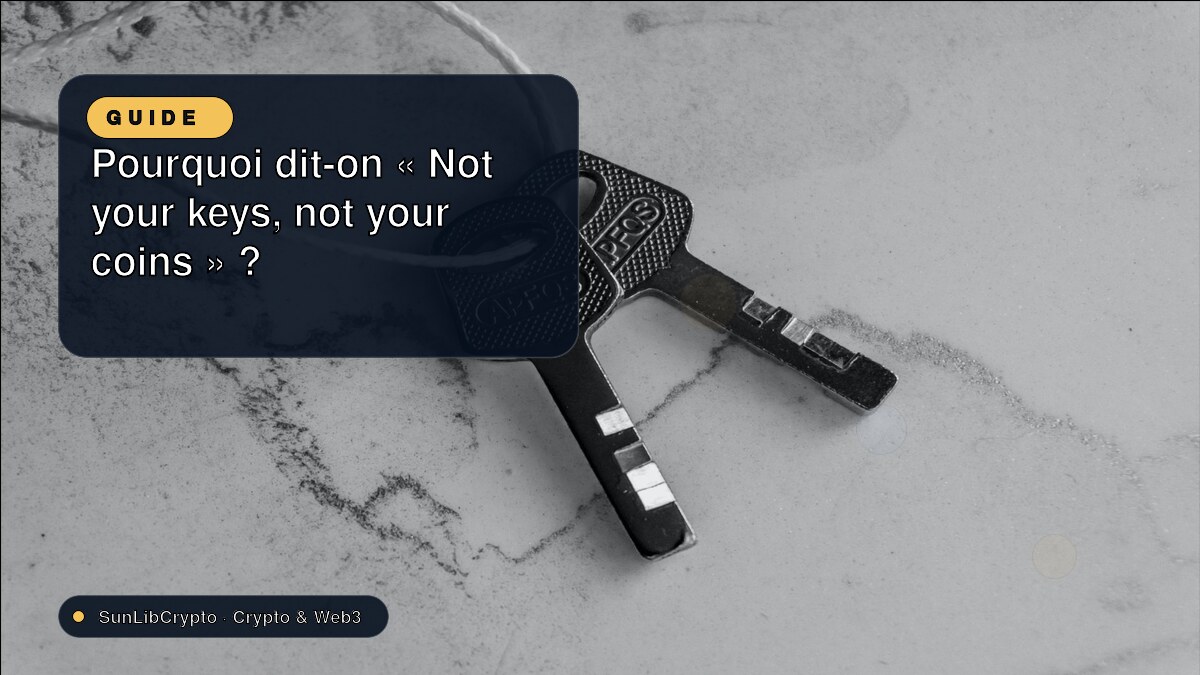 Pourquoi dit-on « Not your keys, not your coins » ?
