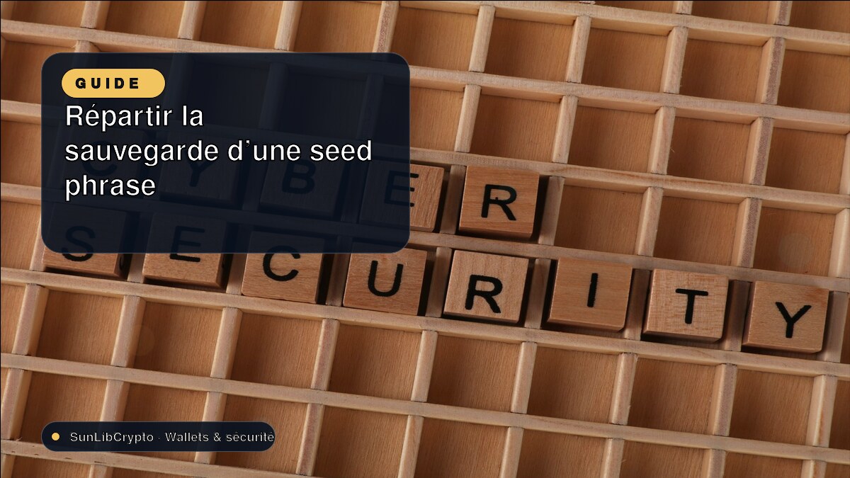 Répartir la sauvegarde d’une seed phrase