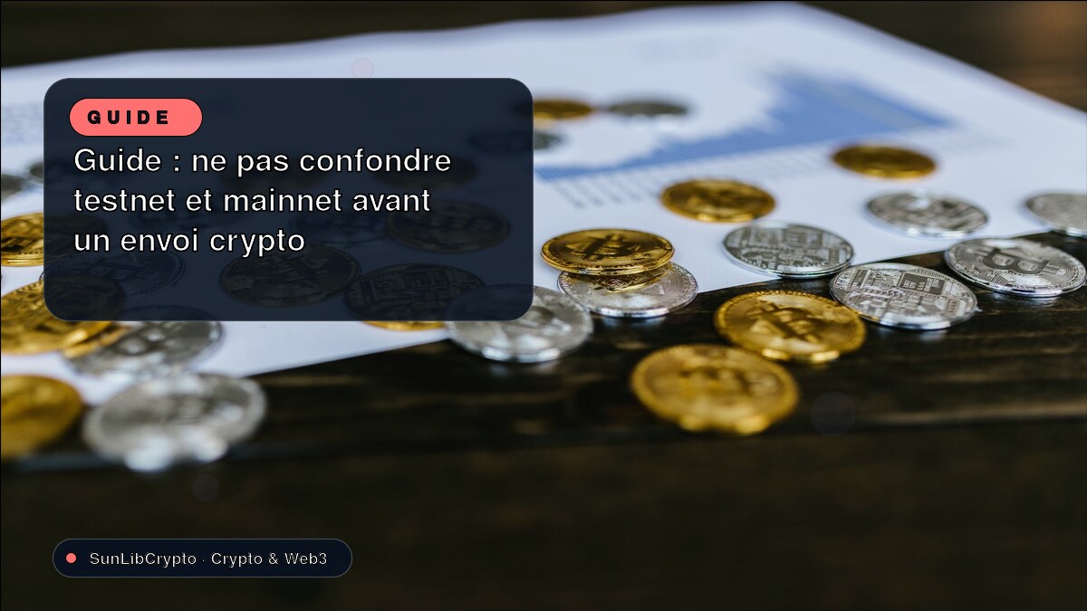 Guide : ne pas confondre testnet et mainnet avant un envoi crypto