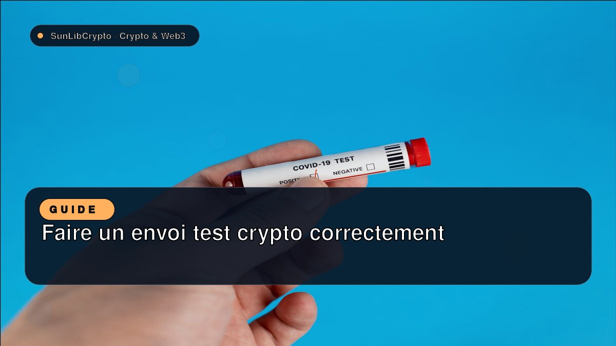 Faire un envoi test crypto correctement